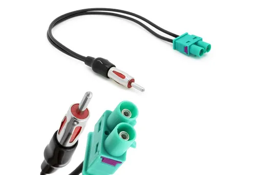 Adapter Universe Auto Radio Doppel Fakra Antennen Adapter auf DIN ISO Stecker KFZ-Adapter