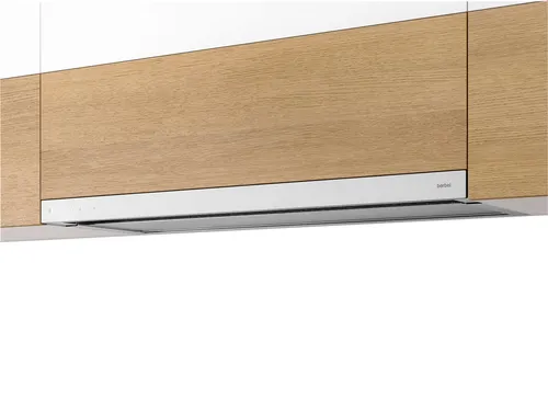Berbel Glassline BEH 90 GL - 1070097 Flachschirmhaube 90 cm Weiß - Dunstabzugshaube mit 90 cm Breite und BackFlow-Technologie für kondensatfreie Glasflächen. EcoSwitch für Abluft- und Umluftbetrieb, leistungsstark mit 410 m³/h.
