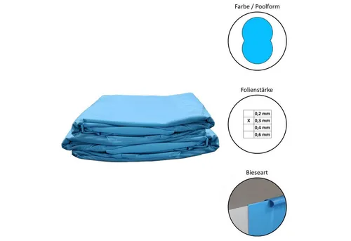 Waterman Poolinnenhülle Achtformbecken 470x300x90cm