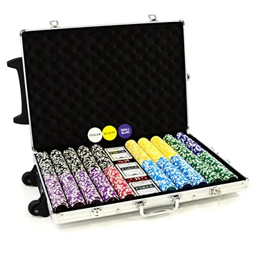 Nexos Trading Trolley Pokerkoffer mit 1000 Chips