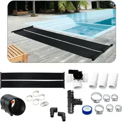 Arebos Pool-Solarkollektor Solarheizung - Poolheizung mit 12-teiligem Bypass-Set, erweiterbar und ideal für eine effiziente Warmwasserbereitung in Ihrem Schwimmbecken.