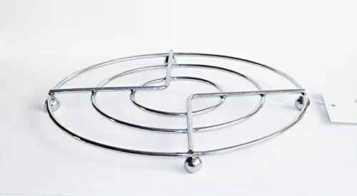 TOPFUNTERSETZER Chrom Ø17cm rund Metall Topfgitter Topf Untersetzer Unterlage 99