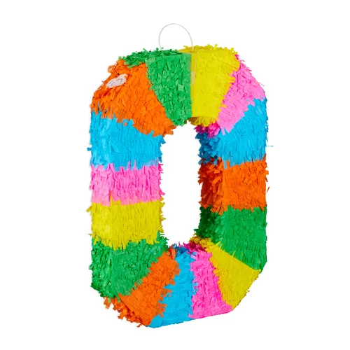 Pinata geburtstag bunt Papier Pinata Zahl Zahlen Piñata Geburtstags Piñata