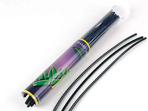 Ratioparts Nylonfaden 3,5 mm Nylsaw 25 Stück a 26 cm Mähfaden 4-Kant gezahnt, Schwarz