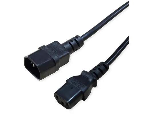 SECOMP STANDARD Apparate-Verbindungskabel, IEC 320 C14 - C13 Computer-Kabel, IEC320 C14, Kaltgeräte, 10A Männlich (Stecker), IEC320 C13, Kaltgeräte, 10A Weiblich (Buchse) (180.0 cm)