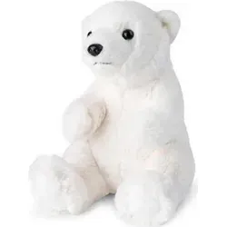 WWF ECO Plüschtier Eisbär - 23cm flauschiger Begleiter - Kuscheltiere aus 100% recycelten Materialien, ideal für Babys und Kleinkinder. Unterstützen Sie den WWF mit jedem Kauf und fördern Sie den Klimaschutz!