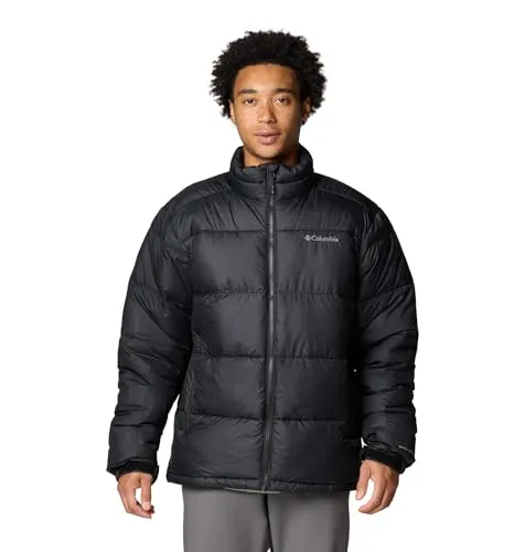 Columbia Pike Lake™ II Jacke Schwarz XL - Daunenjacke für Männer mit Omni-Heat™ Wärmereflektions-Technologie, die Körperwärme speichert und ideal für eisige Temperaturen ist.