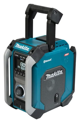 Makita Akku-Radio MR006G - Robustes Baustellenradio mit Bluetooth - Radios, robustes Akku-Radio mit IP65-Schutz, Bluetooth und USB-Anschluss für kabellose Musikwiedergabe und Smartphone-Ladung, ideal für Baustellen.