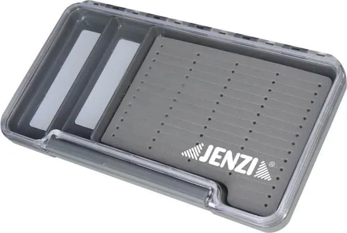 Jenzi Spoon Box Tacklebox für Fliegen L 2-Fächer 18,7x10,2cm