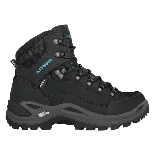 Lowa Renegade Mid GTX Wanderschuhe grau Gr. 38 - Hochwertige Wanderschuhe aus Nubukleder und Textil, wasserdicht und optimal für anspruchsvolle Wanderungen geeignet.