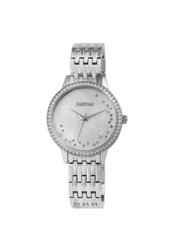 Raptor Quarzuhr Ivory Damenuhr mit Edelstahlband 3 Bar