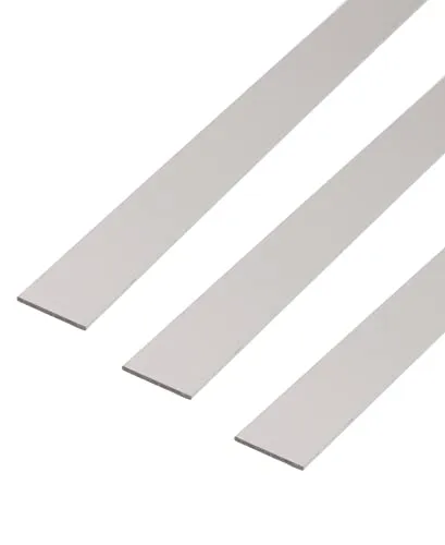 Alberts 3 x Flachstange Aluminium, silberfarbig eloxiert 1000 x 50 x 3 mm - Metall- & Legierung-Platten, Set mit 3 eloxierten Aluminiumstangen für optimale Korrosionsbeständigkeit und vielseitige Einsatzmöglichkeiten.