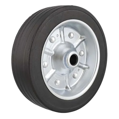 The Drive Ersatzrad 225x65 mm für PKW Anhänger-Stützrad | 500 kg Traglast | Ø 20mm Achsdurchmesser | Nabenlänge: 65mm | Vollgummi mit Stahlfelge