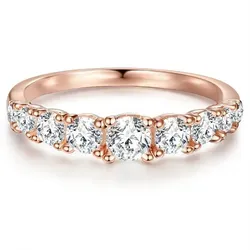Trilani Silberring roségold, mit Zirkonia