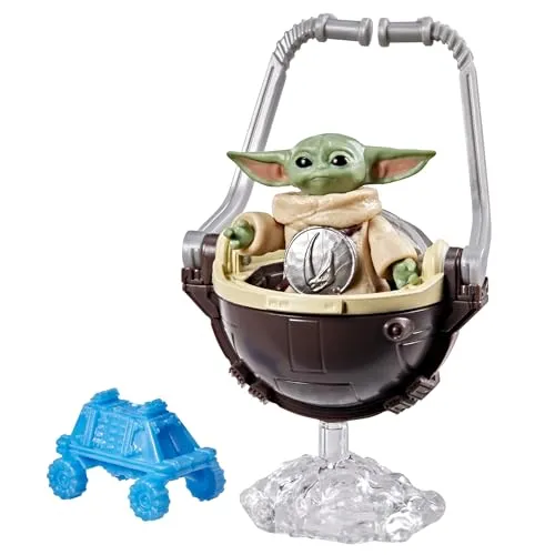 Star Wars ActionVerse Grogu Action-Figur (3,3 cm in Einer Skala von 11 cm) & Accessoires, wiederverwendbarer Aufbewahrungsrahmen, Spielzeug für Jungen und Mädchen ab 4 Jahren