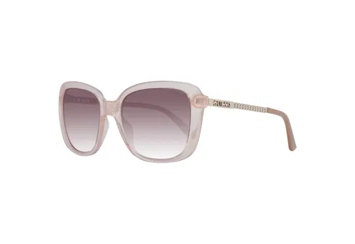 Guess Sonnenbrille GF6138 57F 55 Damen Creme in beige von GUESS