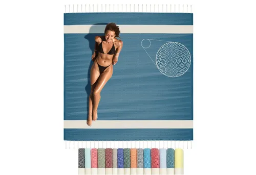 furora HOLIDAY Saunatuch XXL - 200x200 cm - Saunahandtuch aus 100% Bio-Baumwolle, besonders weich und saugfähig, ideal für Damen und Herren im Wellnessbereich.