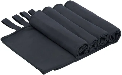 OTTO home Handtücher Leoa, diverse Größen, Sporthandtuch, Reisehandtuch, Strandtuch, Microfaser (4-St), sehr leicht, kompakt, schnelltrocknend, Mikrofaser mit Kontrastnaht