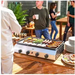 Outsunny Gasgrill 8000BTU/2,4 kW mit 4 Edelstahl-Brennern