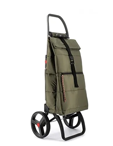 Klappbarer Einkaufstrolley Rolser Big Polar 2 große Räder - Kaki