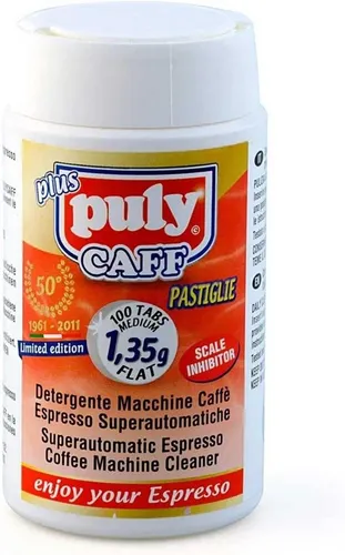 Reinigungstablette Puly Caff 100 Tabs a 1,35 g zur Kaffeefettlös (132,96 EUR/kg)