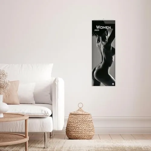 Women Vertical Kalender 2025: Länglicher Kalender mit sinnlichen Fotos schöner Models, kunstvoll in Szene gesetzt von Spitzenfotograf:innen. Jahres-Wandkalender 2025.