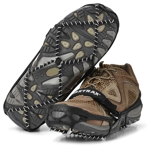 YakTrax Pro Unisex Anti-Rutsch-Überschuhe mit Eisspikes, Silber, 41/43 (M)