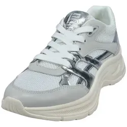 Bagatt Sneaker aus Kunstleder - Stylischer Damen Sneaker aus Kunstleder mit atmungsaktivem Mesh und herausnehmbarer Decksohle für optimalen Komfort und Belüftung.