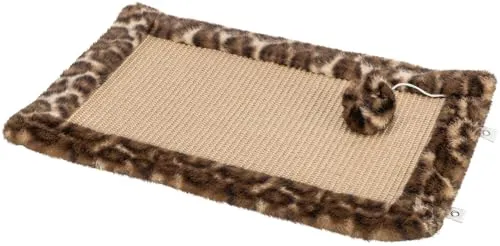 Trixie Leo Kratzbaum für Katzen - Katzenkratzbaum aus robustem Polyester und Sisal, ideal für spielende Katzen, mit zusätzlichem Teppich für Komfort, Maße: 55 x 35 cm.