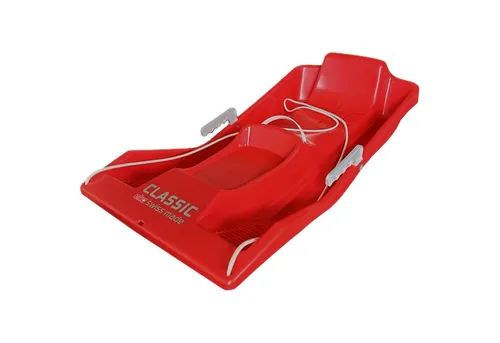 Lenkschlitten Bob Rodel Eko Classic - Bobs für Kinder von 4-7 Jahren, aus robustem Kunststoff, ideal für sichere und spaßige Fahrten im Schnee.