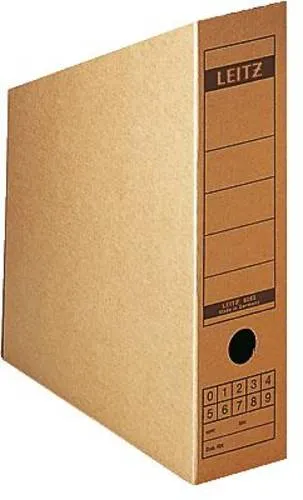 Leitz Archivschachtel 6083-00-00 80mm x 320mm x 265mm Wellpappe Naturbraun 1St.