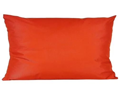 JACK 40x60cm Outdoor Lounge Kissen Dekokissen inkl. XXL-Füllung Wasserabweisend Sitzkissen Garten Stuhl Lotus Effekt, Farbe:Orange