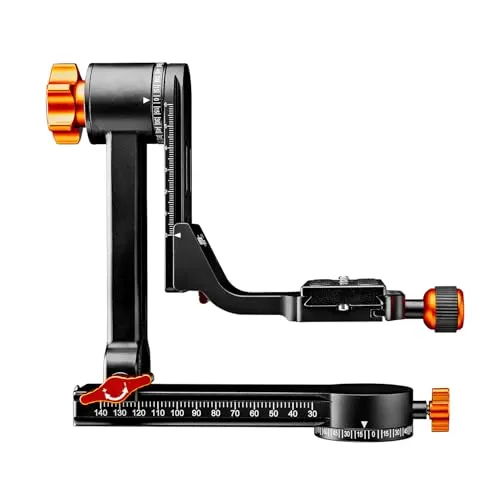 Walimex pro Aluminium Gimbal Head Stativkopf A20 - 360° Panorama Stativkopf für präzises Fotografieren - Stativköpfe mit Traglast von 20 kg, ideal für Sport- und Naturfotografie. Hochwertige Aluminiumlegierung mit Fluiddämpfung für komfortables und ermüdungsfreies Arbeiten.