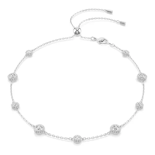 Swarovski Una Angelic Halskette - Vielseitig und Elegant - Ketten für Damen, tragbar als Halskette oder Choker mit beidseitig funkelnden Motiven für flexibles Styling.