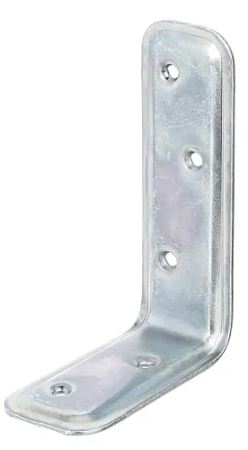 Alberts 340308 Stützwinkel | geprägt | galvanisch verzinkt, dickschichtpassiviert | 80 x 120 x 40 mm