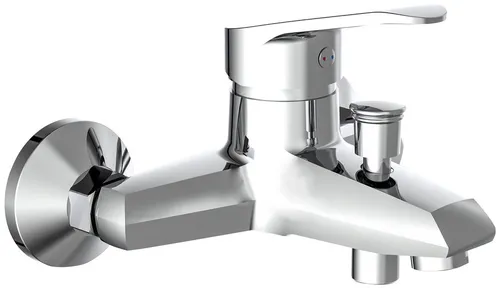SCHÜTTE Badewannenarmatur TESSA - Armaturen mit geräuscharmer 40 mm Qualitäts-Kartusche, langlebig und einfach zu montieren, ideal für modernes Badezimmer