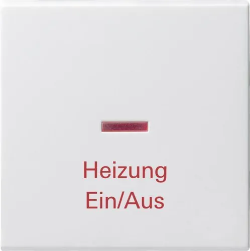 Gira System 55 Kontroll-Wippe Heizung Notsch. Reinwei� gl�nzend 067803