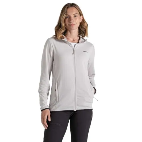 Craghoppers Damen Nosilife Afia Hoodie Jacke, light grey marl, XL