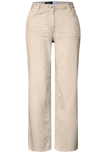 CECIL Damen B378903 Wide Leg Jeans, Jute beige, 31W x 28L in beige von CECIL