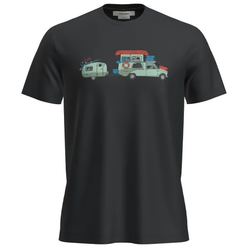 Icebreaker Merino 150 Tech Lite T-Shirt für Herren, schwarz, Größe XL - Vielseitiges Merino T-Shirt für Abenteuer, bietet Stretch und hohen Tragekomfort. Ideal für Freizeit und Wandern, mit atmungsaktiven Eigenschaften und natürlicher Temperaturregulierung.