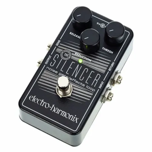 electro-harmonix E-Gitarreneffekt mit Silencer-Filtersynthesizer - Noise-Gates mit True Bypass für beste Klangqualität, hergestellt in den USA und ideal für kreative Gitarristen.
