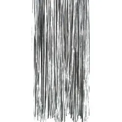 Silbernes Lametta 24x100cm für festliche Deko - Glänzendes Lametta für Weihnachts- und Partydekoration, 1 m lang, vielseitig einsetzbar als Christbaumschmuck oder Bastelmaterial. Ideal für festliche Anlässe und kreative Projekte.