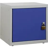 PROREGAL® Spind Schließfachwürfel Blocky mit Drehriegelschloss - Robuster Schließfachwürfel aus 1 mm Qualitätsblech, ideal für Lager und Werkstätten. Abschließbar mit Drehriegelschloss für optimale Sicherheit – perfekt für die Aufbewahrung von Wertgegenständen.