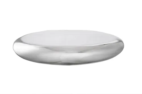 Riess Ambiente Wandregal TEAR 40cm Silber - Wandregal aus hochwertigem, poliertem Aluminium in eleganter Tropfenform, ideal für stilvolle Akzente in Ihrem modernen Ambiente.