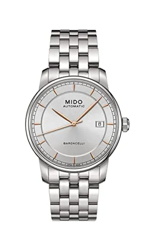 Mido Herren-Armbanduhr XL Baroncelli Analog Automatik Edelstahl M86004101