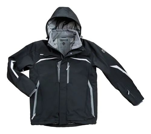 Excess Soft-Shell Winterjacke, Gr. M, Allrounder, black/gr