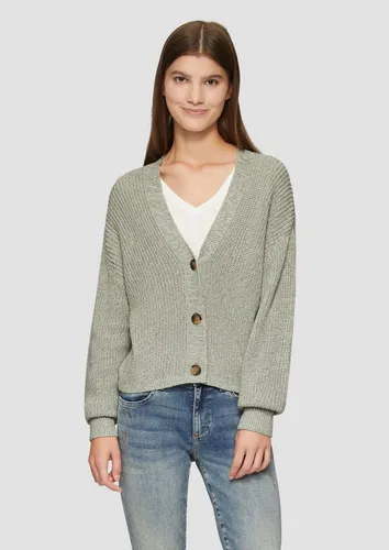 s.Oliver Strickjacke - V-Ausschnitt, lange Ärmel - Strickjacke für Damen, elastisch und wärmend, ideal für gemütliche Tage in der kühlen Jahreszeit. Perfekte Passform im Regular Fit.