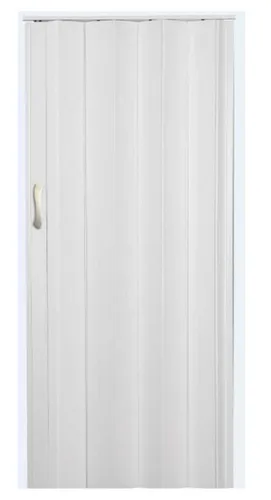 Vivaldi Falttür Schiebetür 121 cm, Weiß, 203 cm hoch - Moderne Falttür in Weiß, Höhe 203 cm, für Türbreiten bis 121 cm. Teils vormontiert, mit patentiertem Schiebensystem für leisen Betrieb. Ideal für Küchen, Zimmer und Büros. Pflegeleicht und feuchtraumgeeignet.