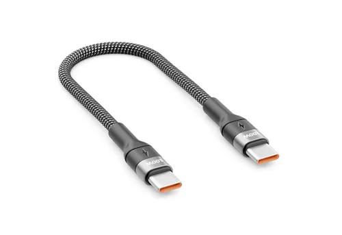 deleyCON 0,15m USB-C Ladekabel Datenkabel 100W Schnellladekabel PD3.0 PPS USB-Kabel