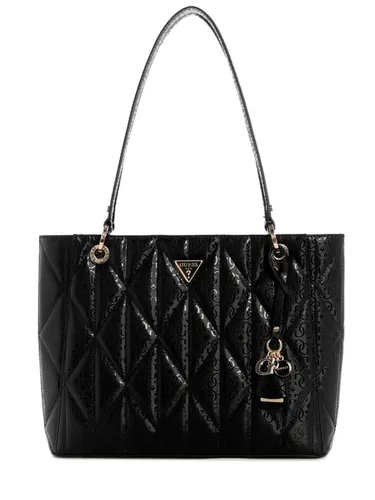 Guess Aldina G-Shine Shopper schwarz HWGG9663250-BLA - Elegante Handtasche aus hochwertigem Lederimitat, ideal für modebewusste Frauen, die Stil und Funktionalität schätzen.